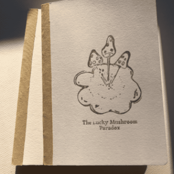 Cahier  " The Lucky Mushroom Paradox" - 14,5 cm x 20,5 cm