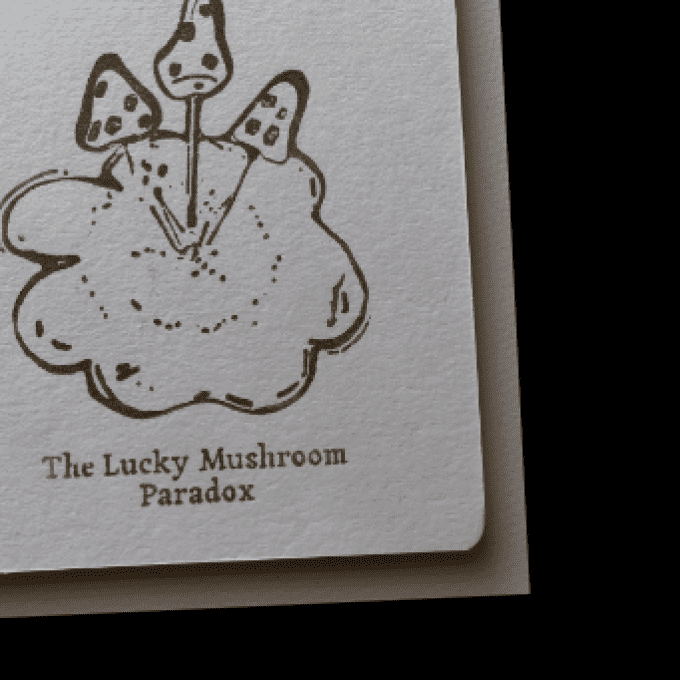 Carnet "Note It " " The Lucky Mushroom Paradox " - 12,5 cm x 15 cm